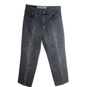 Javolis 80s 90s Jeanstack Classic Fit Mens Jeans 33x27 100% Cotton Leather Label